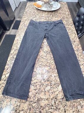 George Men's Straight Jeans in Faded Black